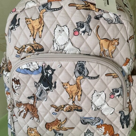 VERA BRADLEY A CAT'S LIFE SMALL BACKPACK:NWT CATS - Picture 4 of 16